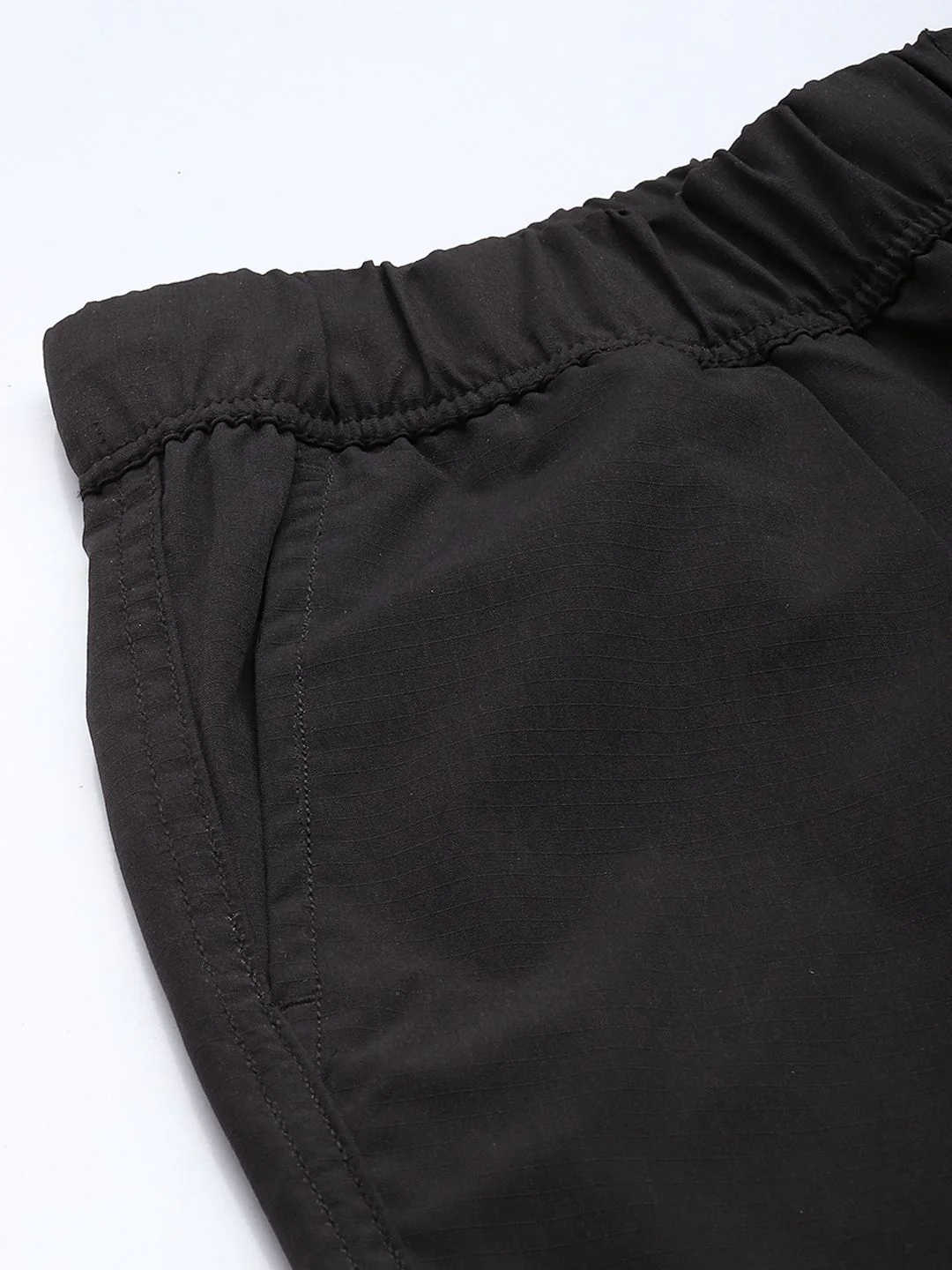 Men's Black Loose Fit Utility Cargo - Image 5