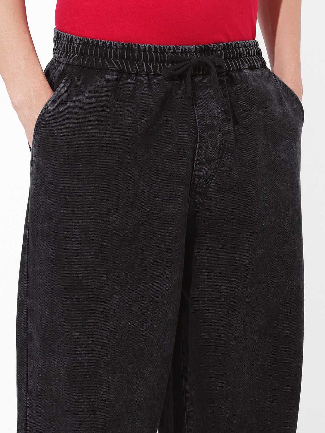 Men's Black Loose Fit The Eternity Series Jeans - Image 4