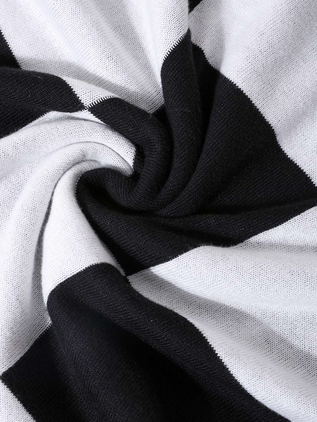 Men's Black Oversized Fit Textured Flat Knit T-Shirt - Image 7