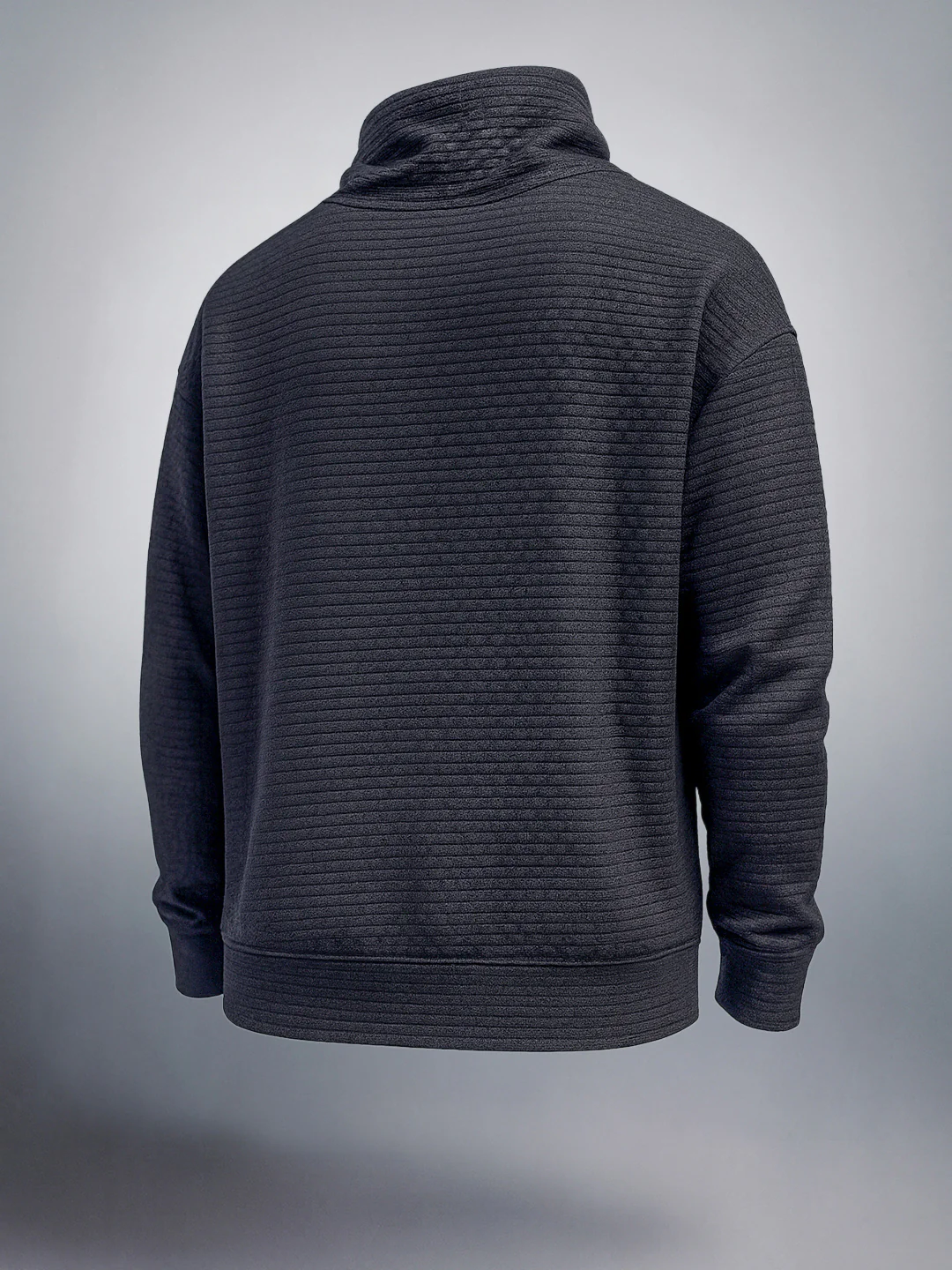 Men's Black Relaxed Fit Solid Street Wear Sweatshirts - Image 2