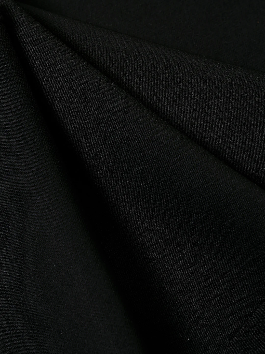 Men's Black Regular Fit Solid Casual Trouser - Image 7