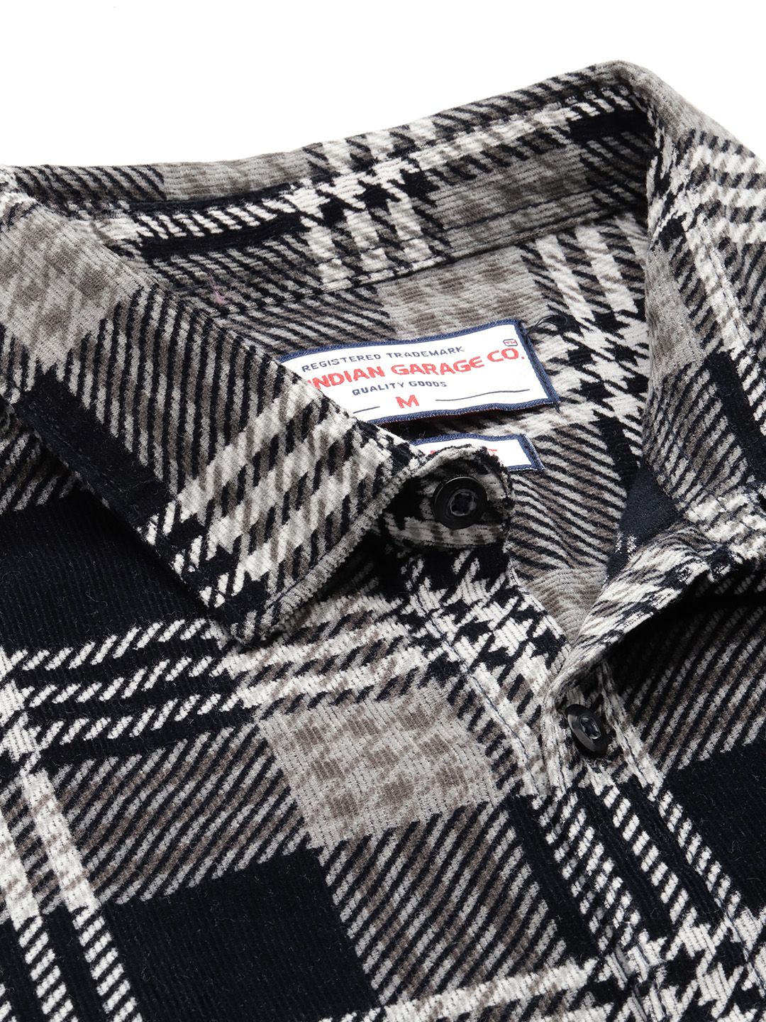 Men's Black Regular Fit Printed Casual Shirt - Image 3