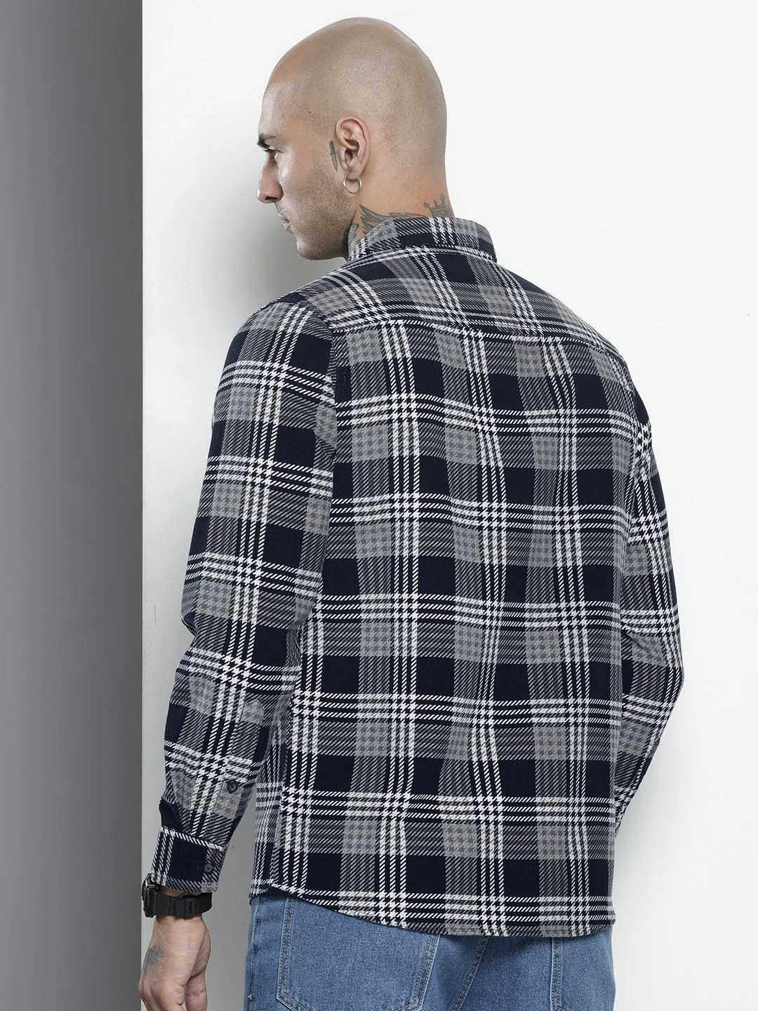 Men's Black Regular Fit Printed Casual Shirt - Image 5
