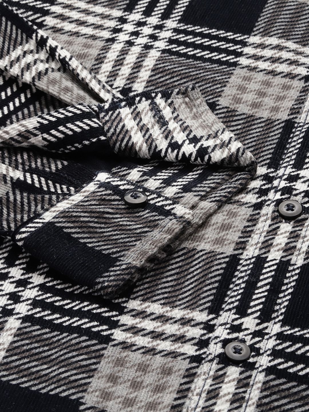 Men's Black Regular Fit Printed Casual Shirt - Image 6