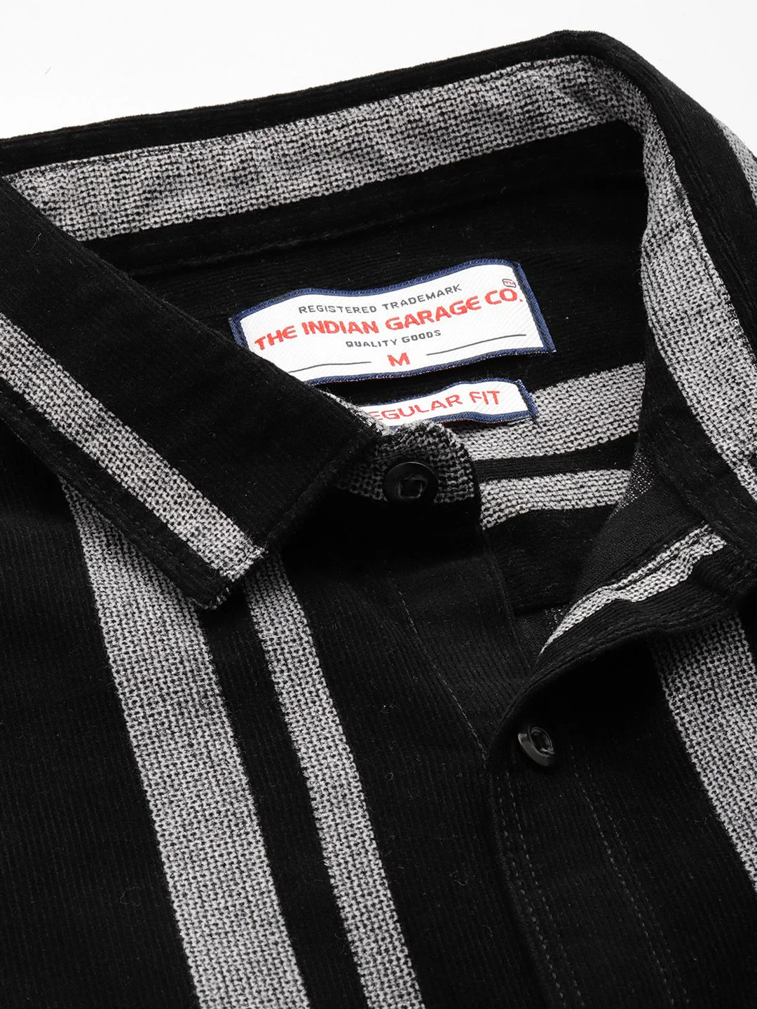 Men's Black Regular Fit Printed Casual Shirt - Image 3
