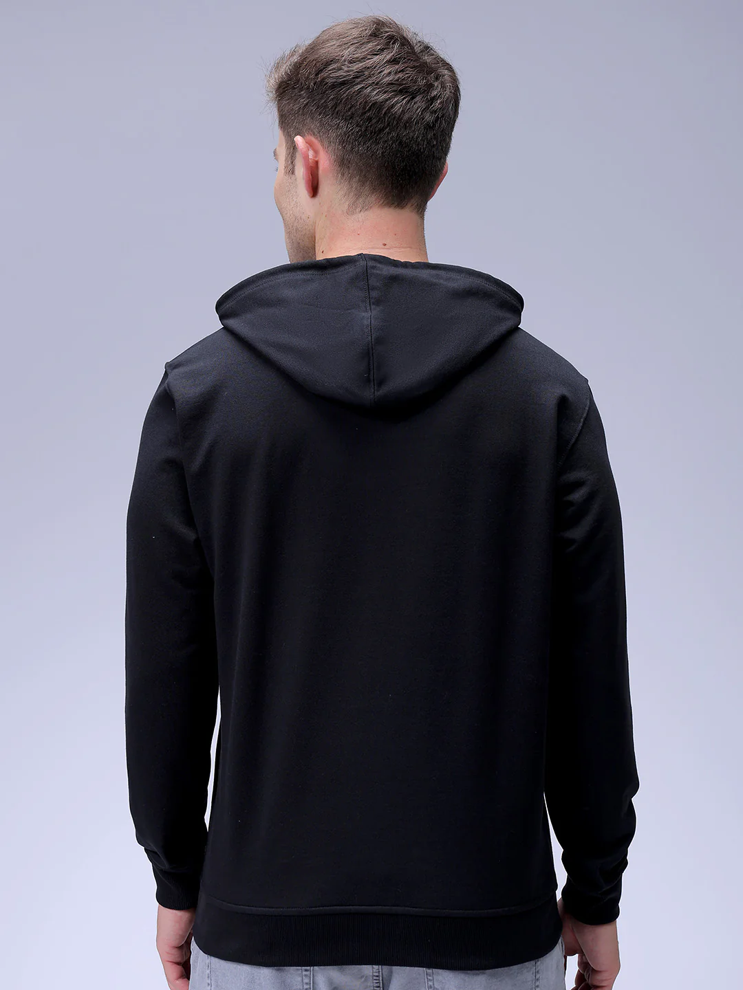 Men's Black Regular Fit Character Batman Printed Sweatshirt - Image 5
