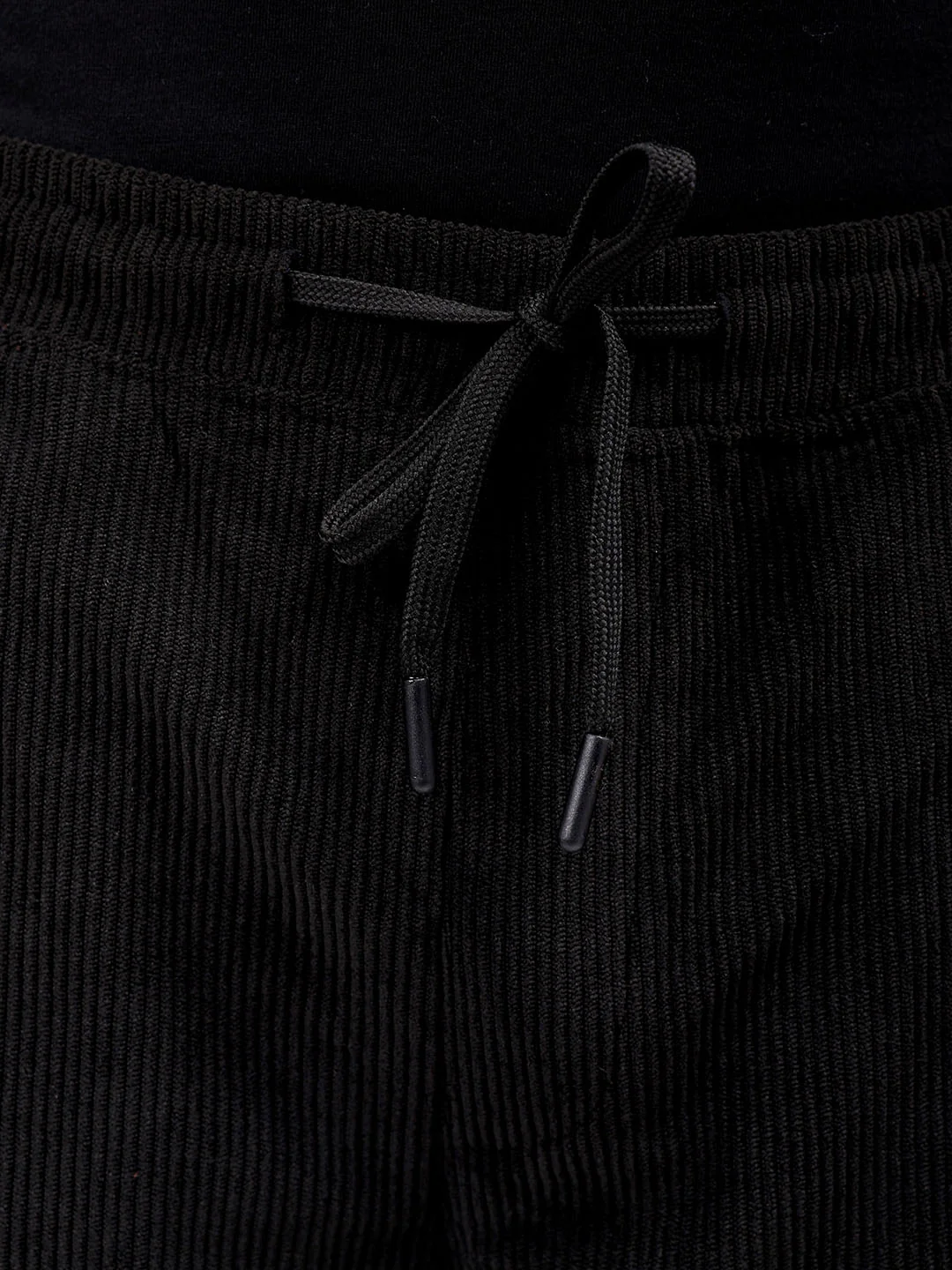 Men's Black Relaxed Fit Solid Athletic  Jogger - Image 6