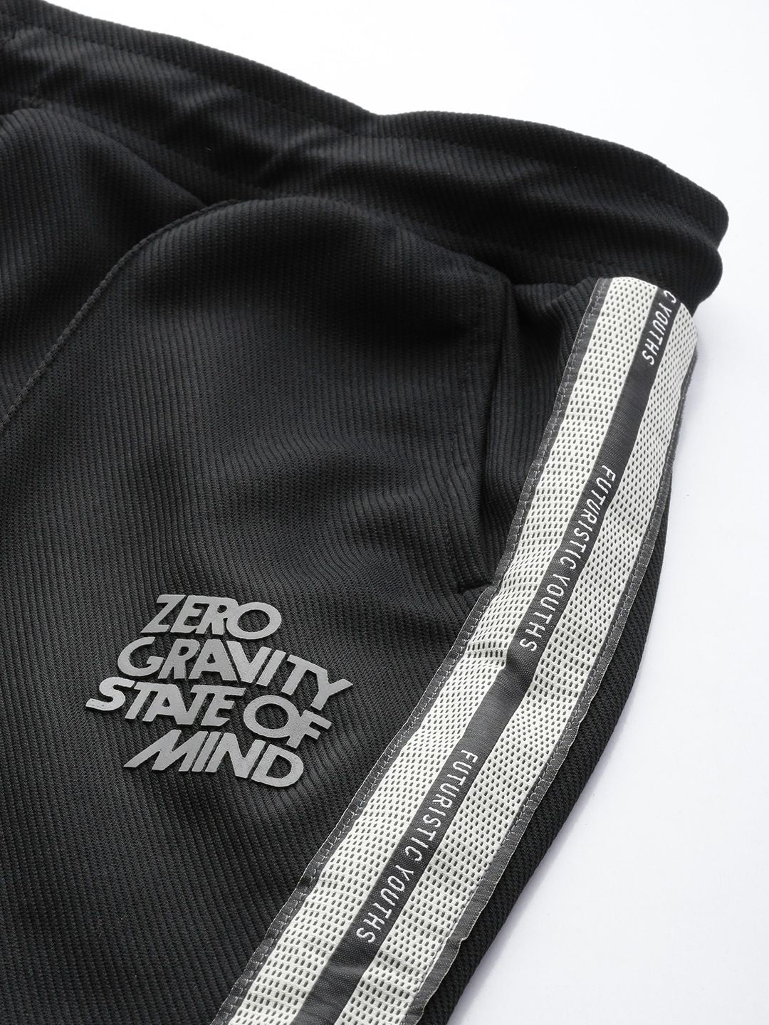Men's Black Relaxed Fit Printed Street Wear Jogger - Image 5