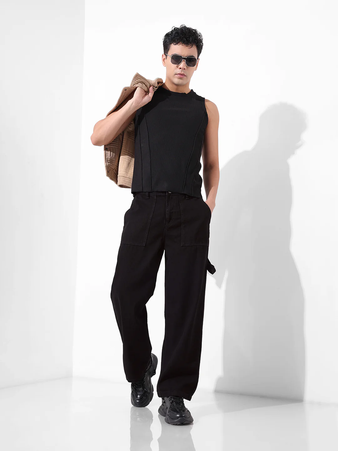 Men's Black Relaxed Fit The Eternity Series Jeans - Image 2