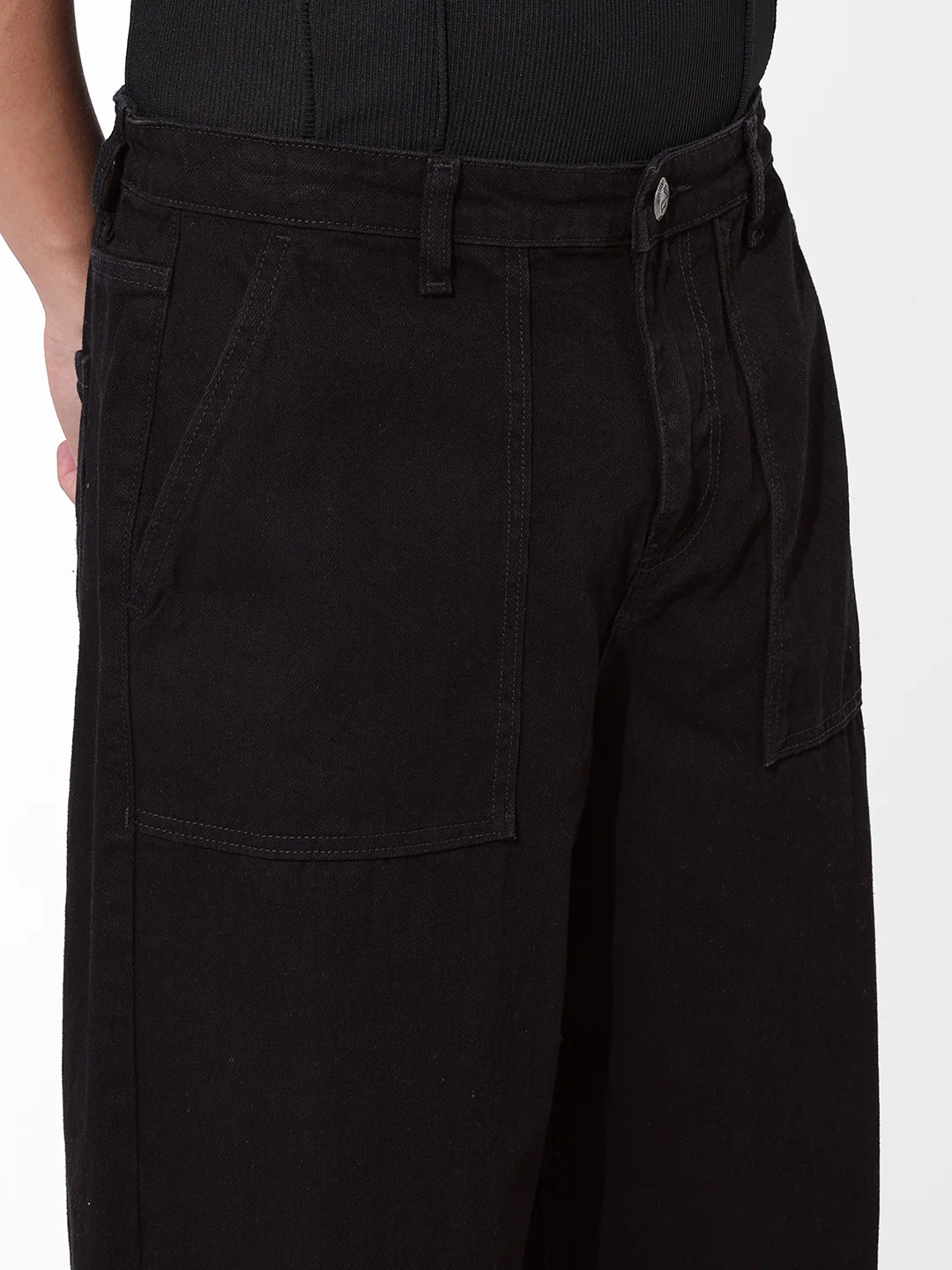 Men's Black Relaxed Fit The Eternity Series Jeans - Image 5