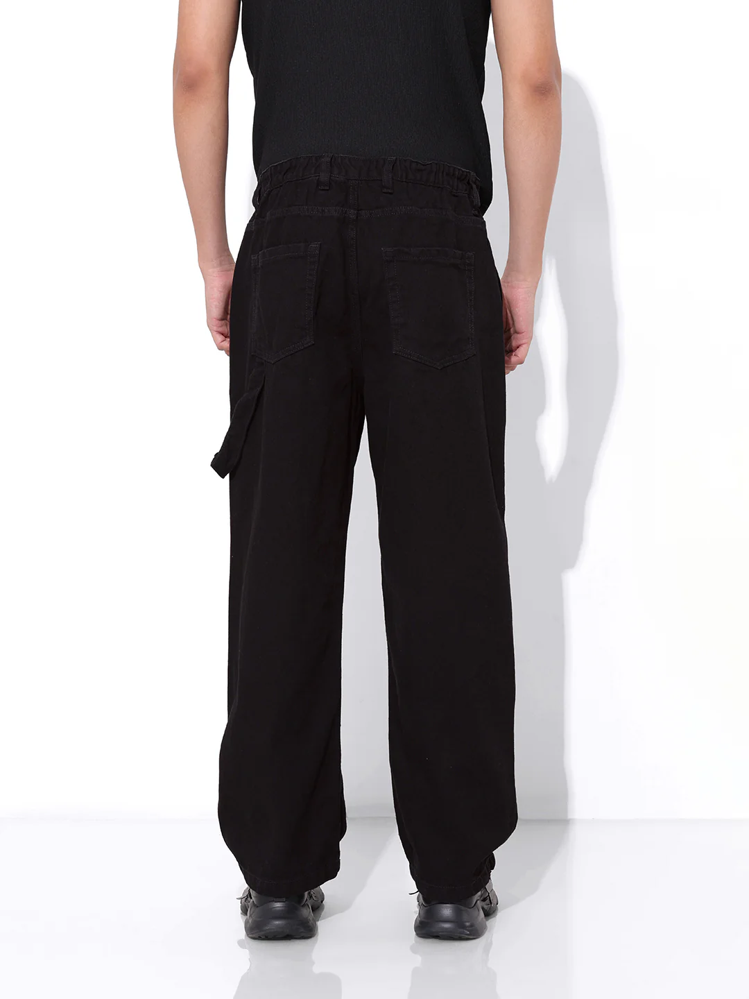Men's Black Relaxed Fit The Eternity Series Jeans - Image 6