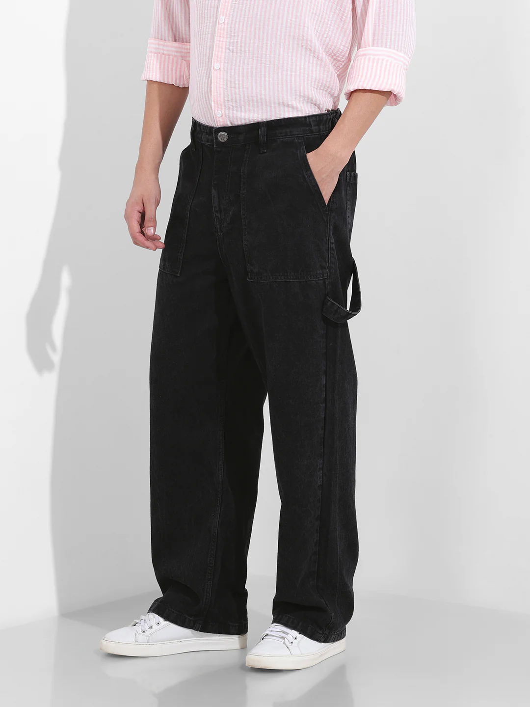 Men's Black Relaxed Fit The Eternity Series Jeans - Image 2