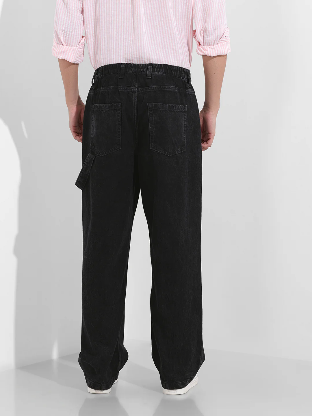 Men's Black Relaxed Fit The Eternity Series Jeans - Image 4