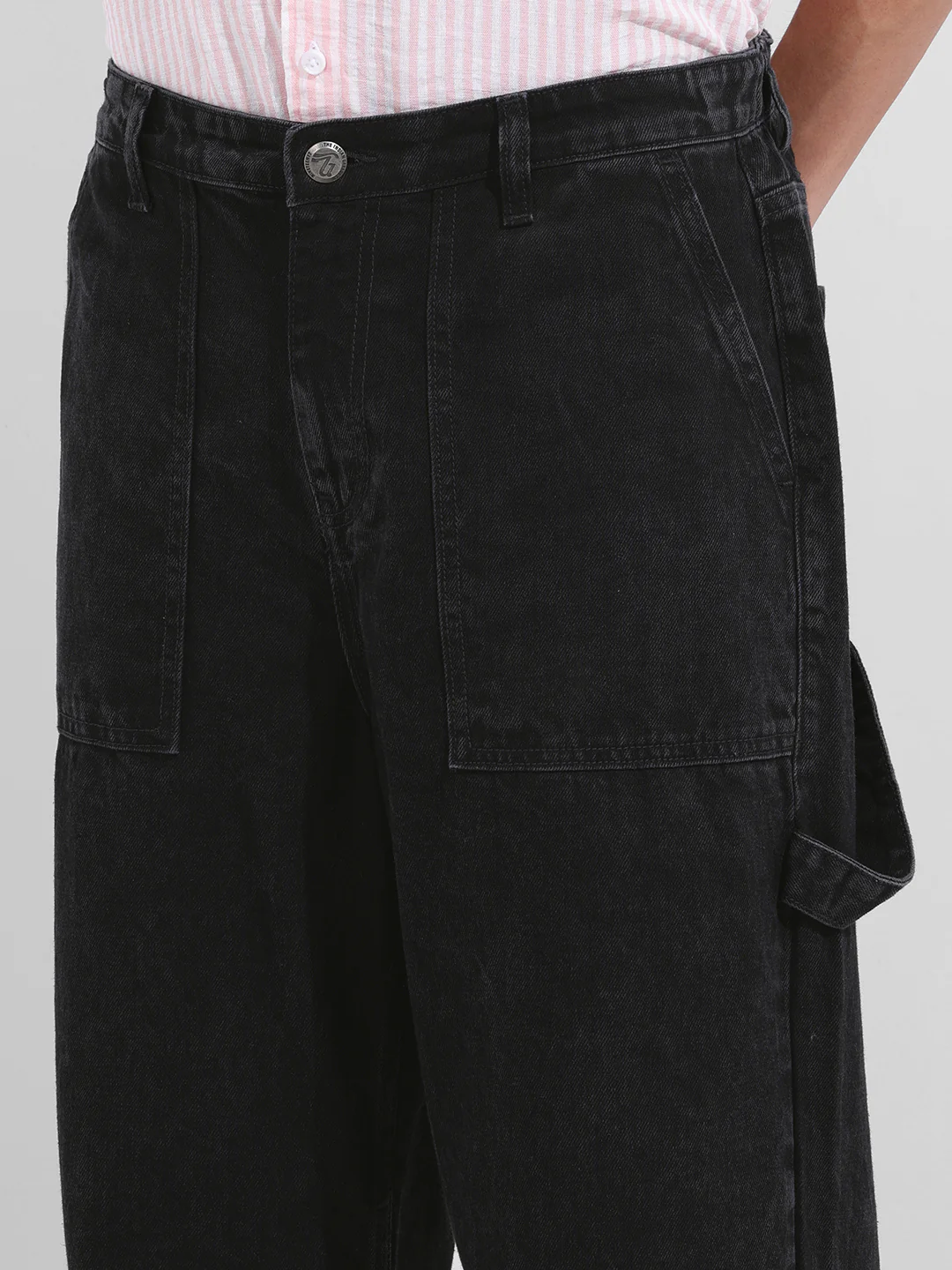 Men's Black Relaxed Fit The Eternity Series Jeans - Image 5