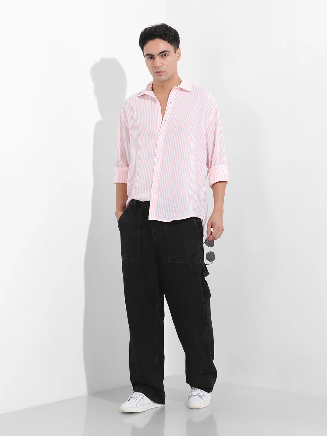 Men's Black Relaxed Fit The Eternity Series Jeans - Image 7