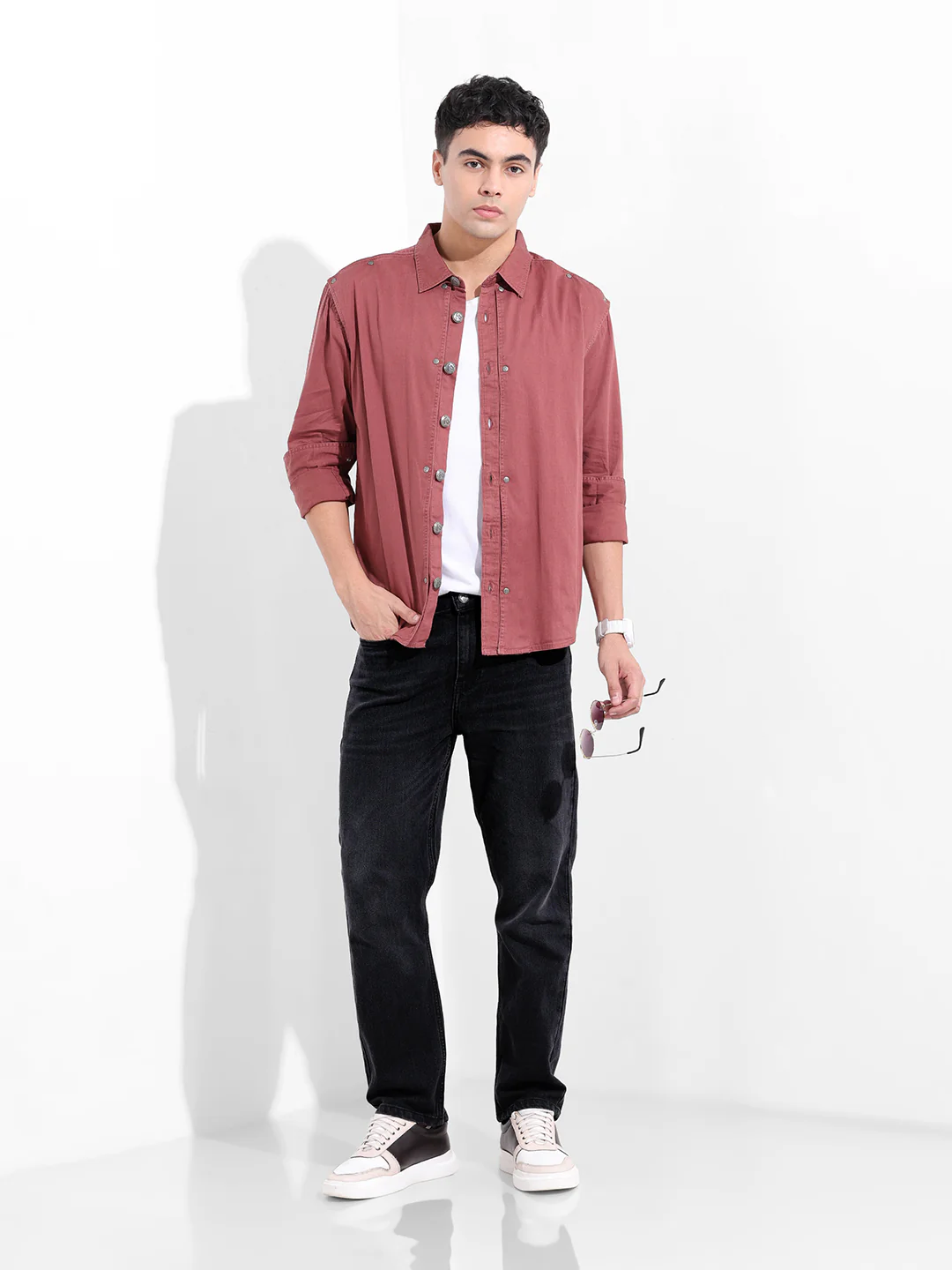 Men's Black Slim Fit The Eternity Series Jeans - Image 2