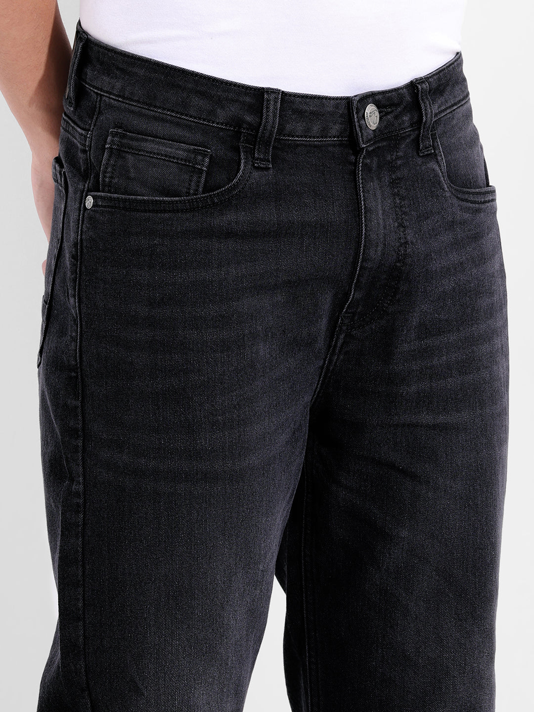 Men's Black Slim Fit The Eternity Series Jeans - Image 5
