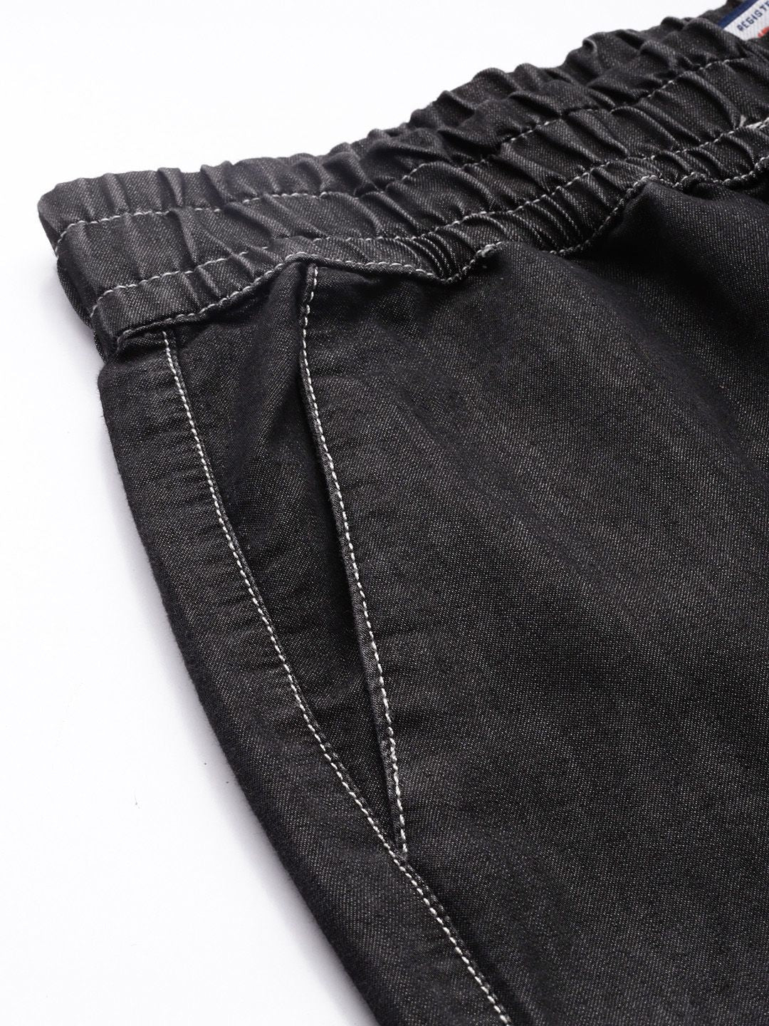 Men's Black Solid Boxy Fit Coordinates - Image 7