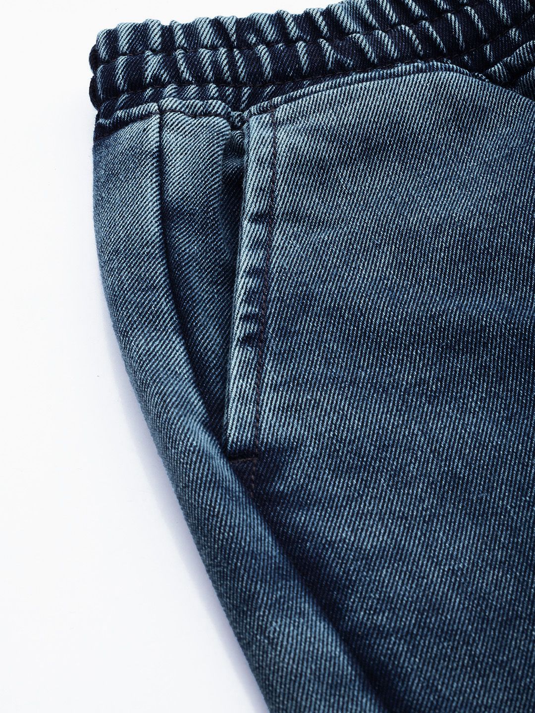 Men's Blue Loose Fit Solid Street Wear Jeans - Image 5