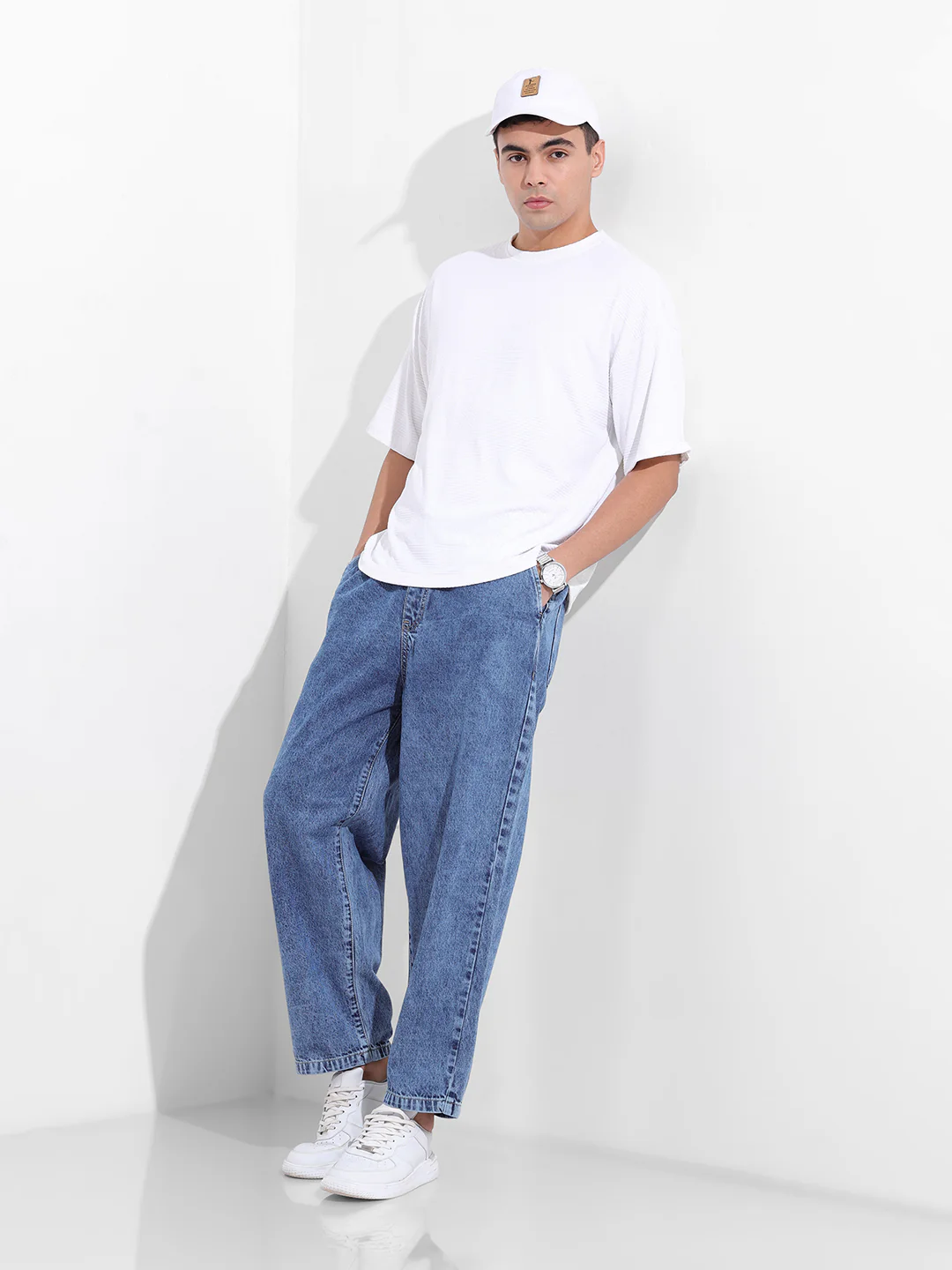Men's Blue Loose Fit The Eternity Series Jeans - Image 2