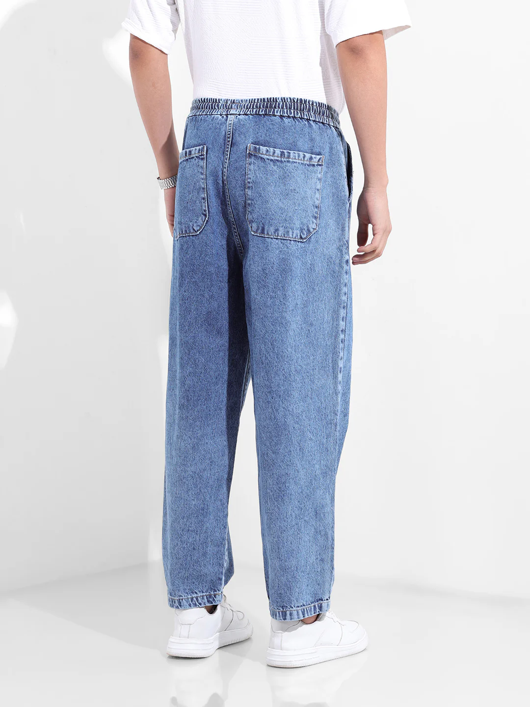 Men's Blue Loose Fit The Eternity Series Jeans - Image 6