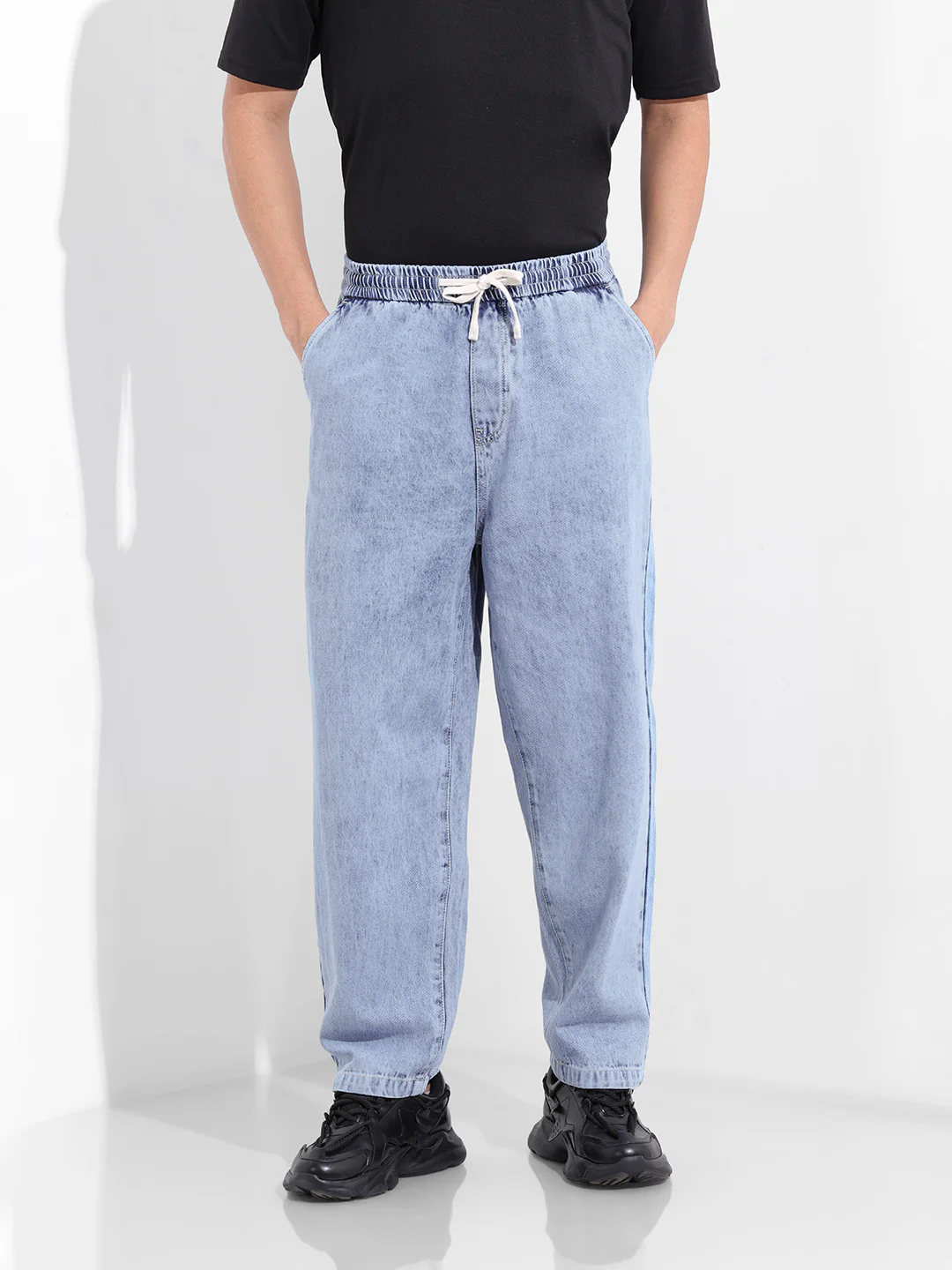 Men's Blue Loose Fit The Eternity Series Jeans