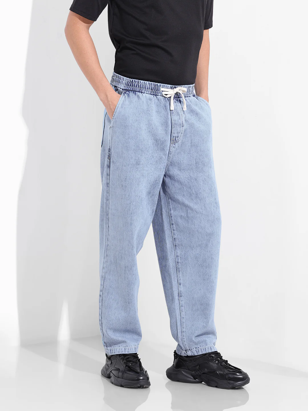 Men's Blue Loose Fit The Eternity Series Jeans - Image 4