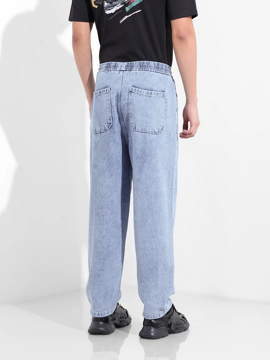 Men's Blue Loose Fit The Eternity Series Jeans - Image 6