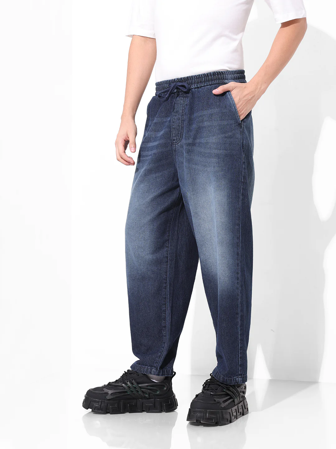 Men's Blue Loose Fit The Eternity Series Jeans - Image 3