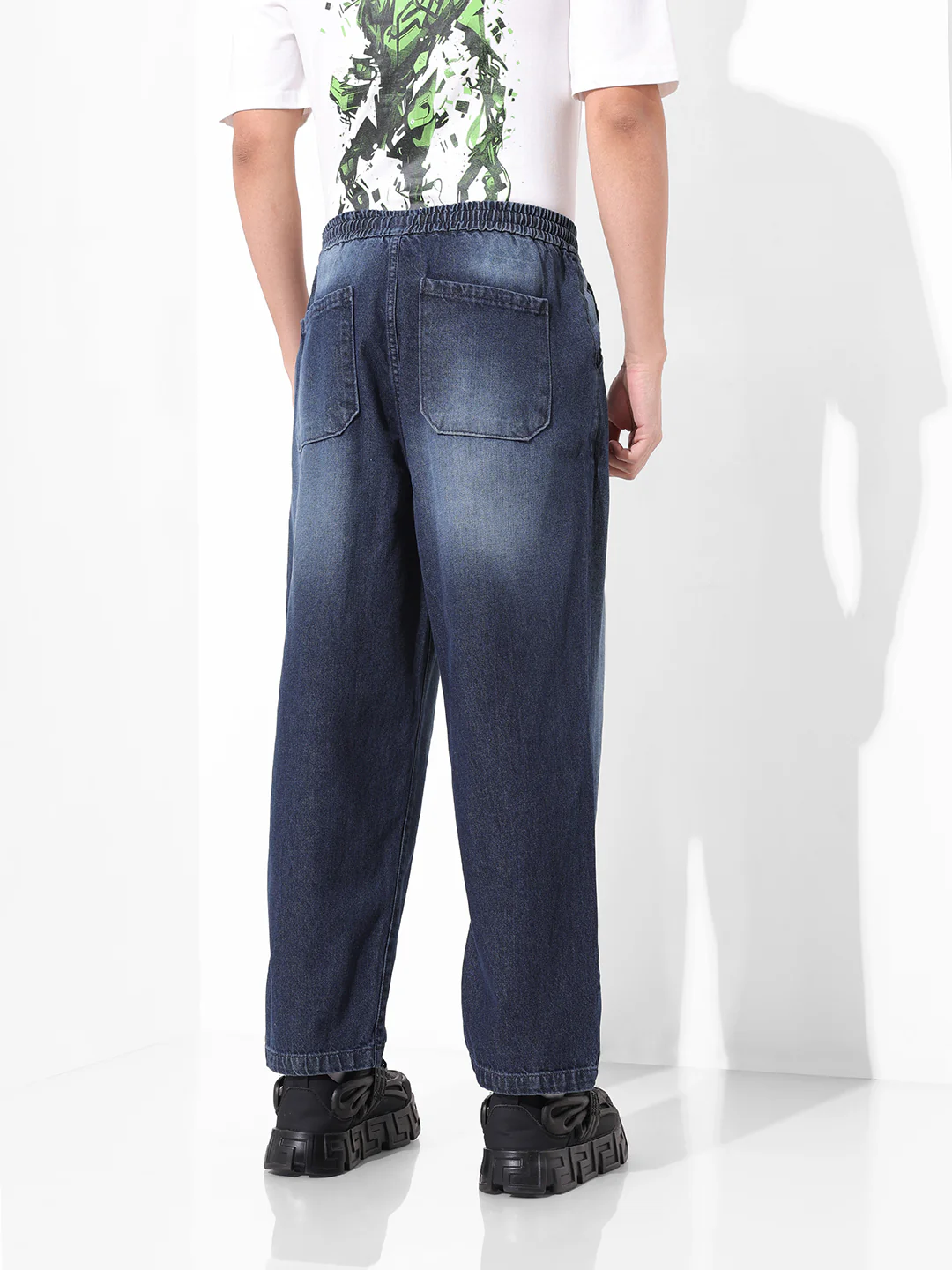 Men's Blue Loose Fit The Eternity Series Jeans - Image 5