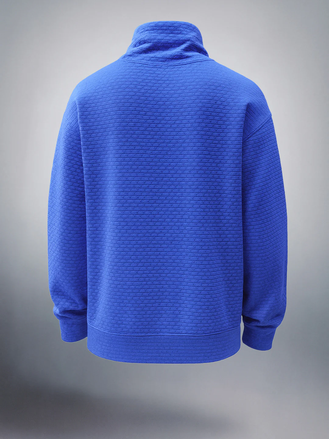 Men's Galactic Cobalt Relaxed Fit Solid Street Wear Sweatshirts - Image 2
