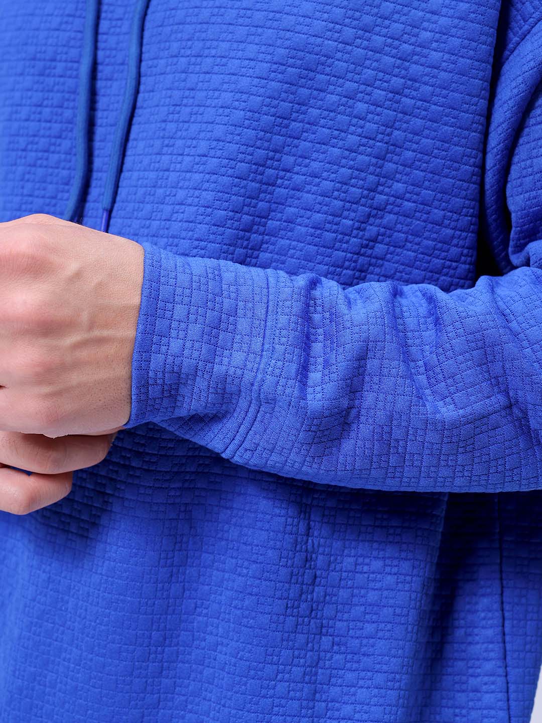 Men's Galactic Cobalt Relaxed Fit Solid Street Wear Sweatshirts - Image 9