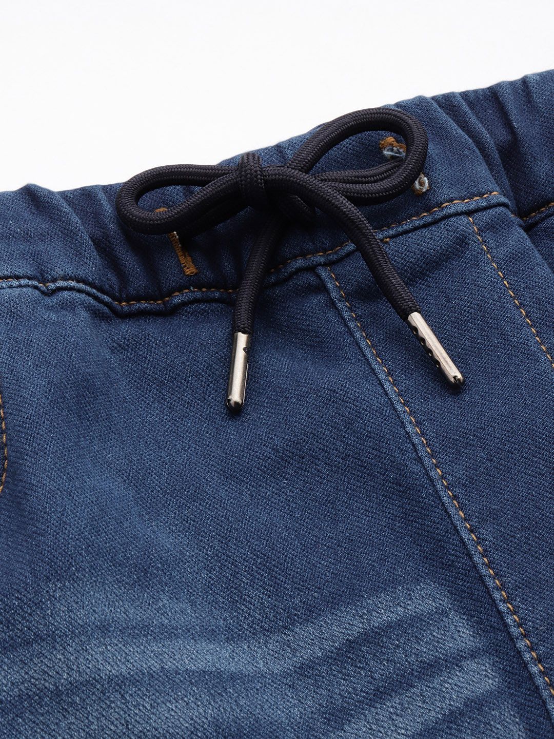 Men's Blue Regular Fit Solid Utility Jeans - Image 5
