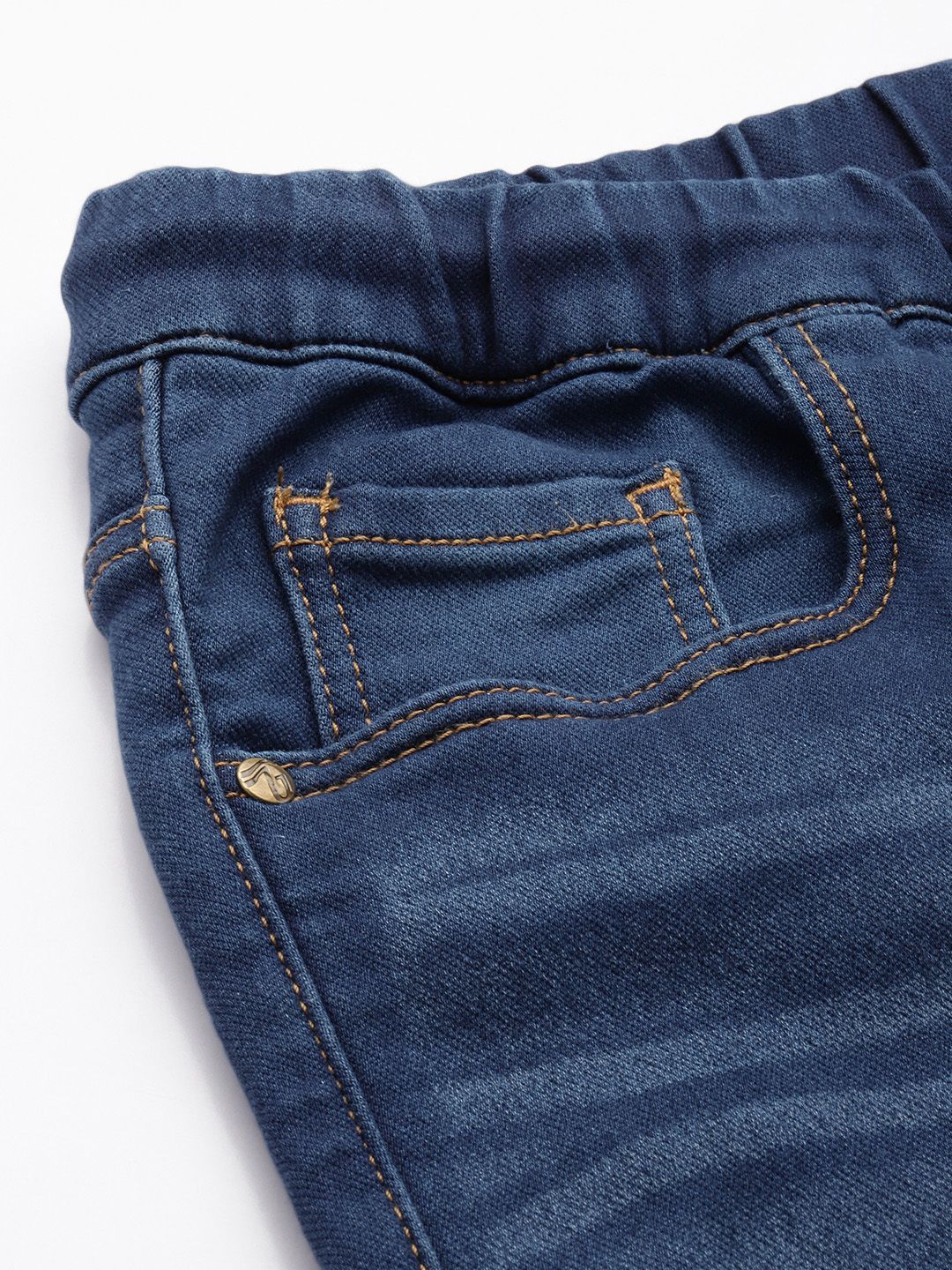 Men's Blue Regular Fit Solid Utility Jeans - Image 6