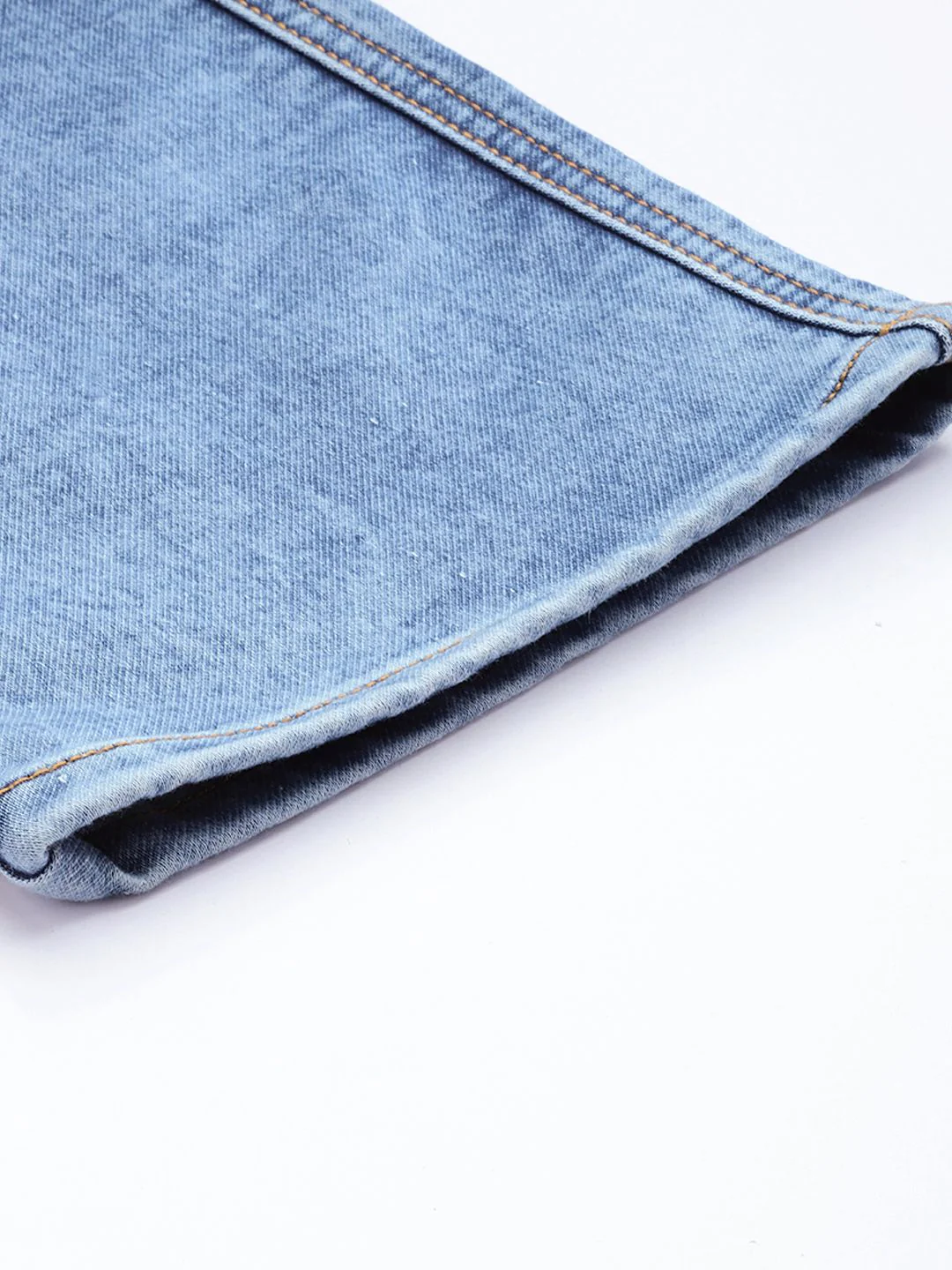 Men's Blue Regular Fit Solid Utility Jeans - Image 6