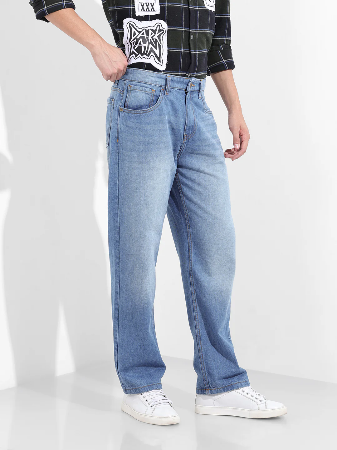 Men's Blue Relaxed Fit The Eternity Series Jeans - Image 10