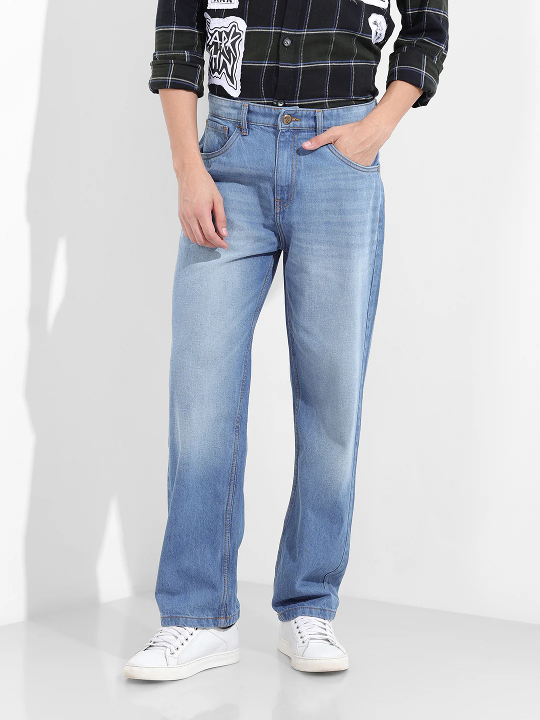 Men's Blue Relaxed Fit The Eternity Series Jeans - Image 6
