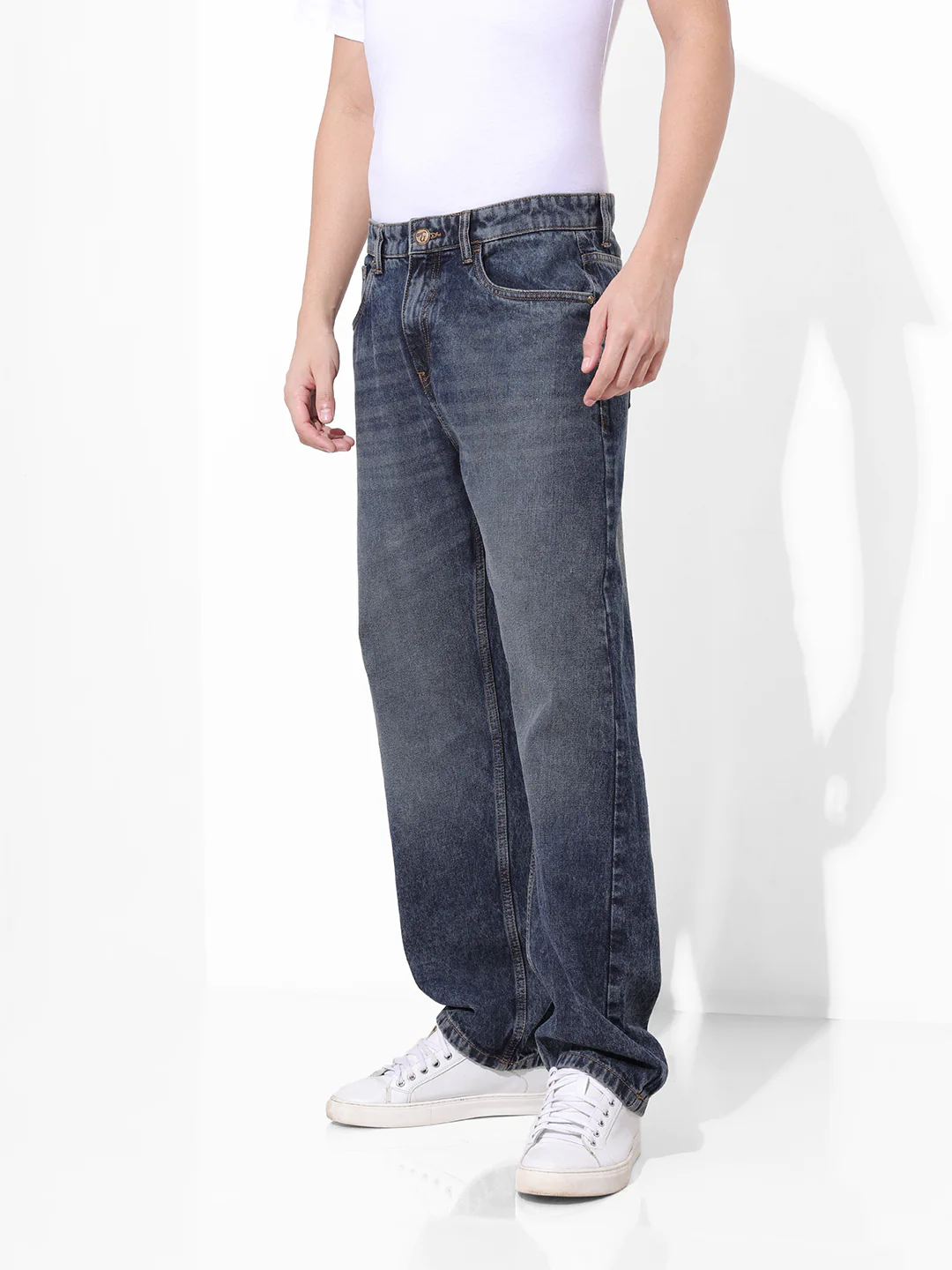 Men's Blue Relaxed Fit The Eternity Series Jeans - Image 3