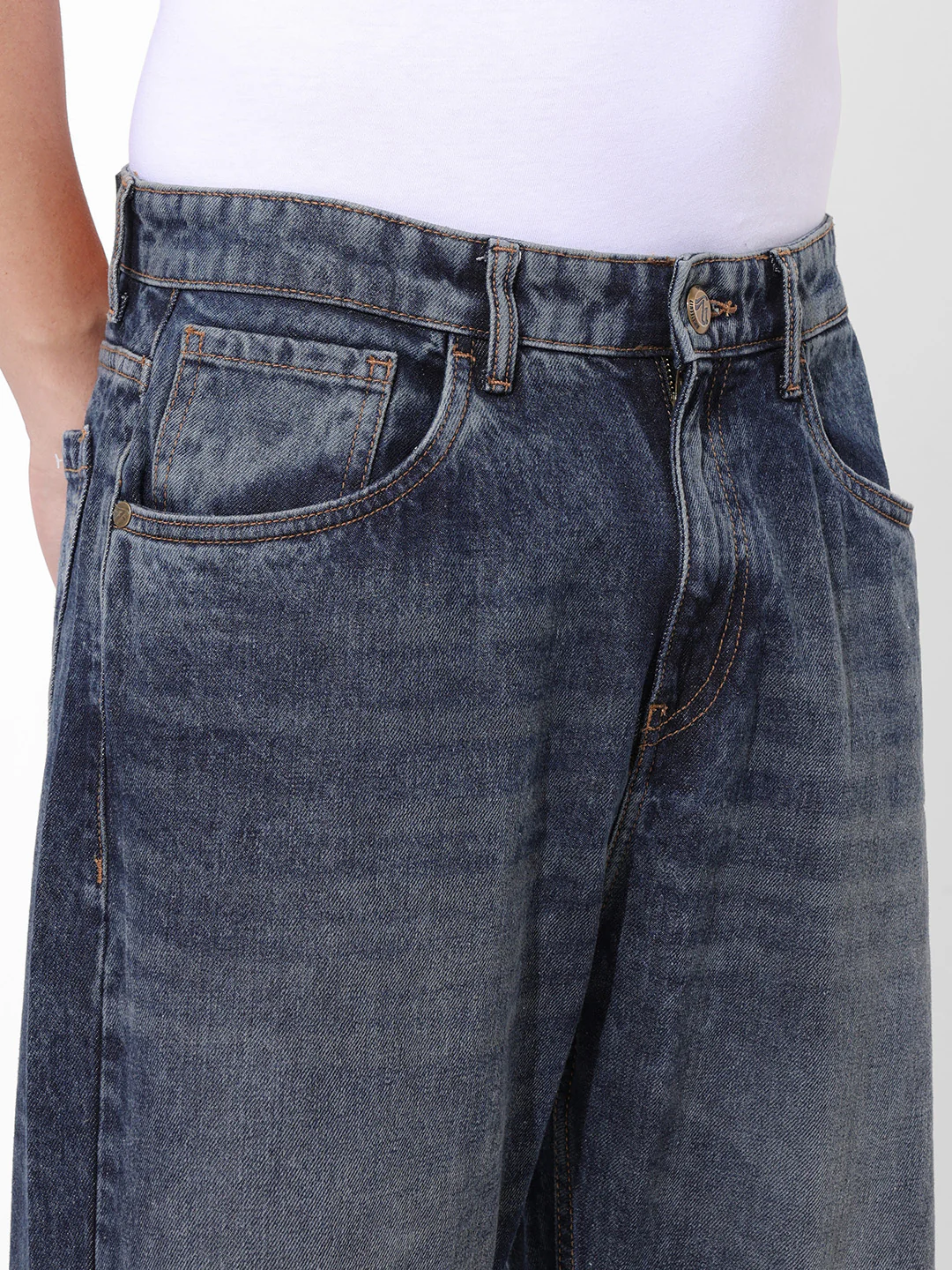 Men's Blue Relaxed Fit The Eternity Series Jeans - Image 4