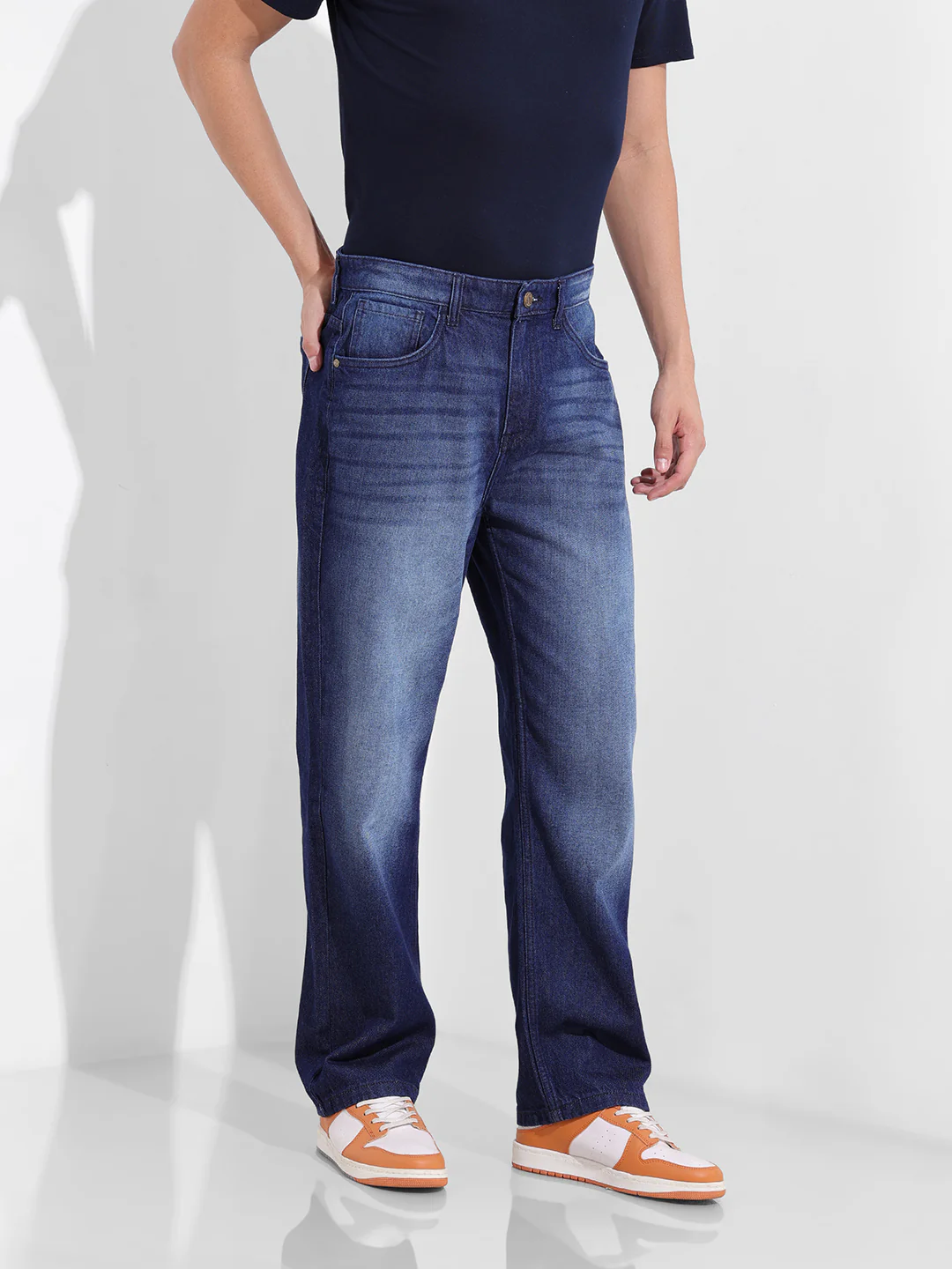 Men's Blue Relaxed Fit The Eternity Series Jeans - Image 4