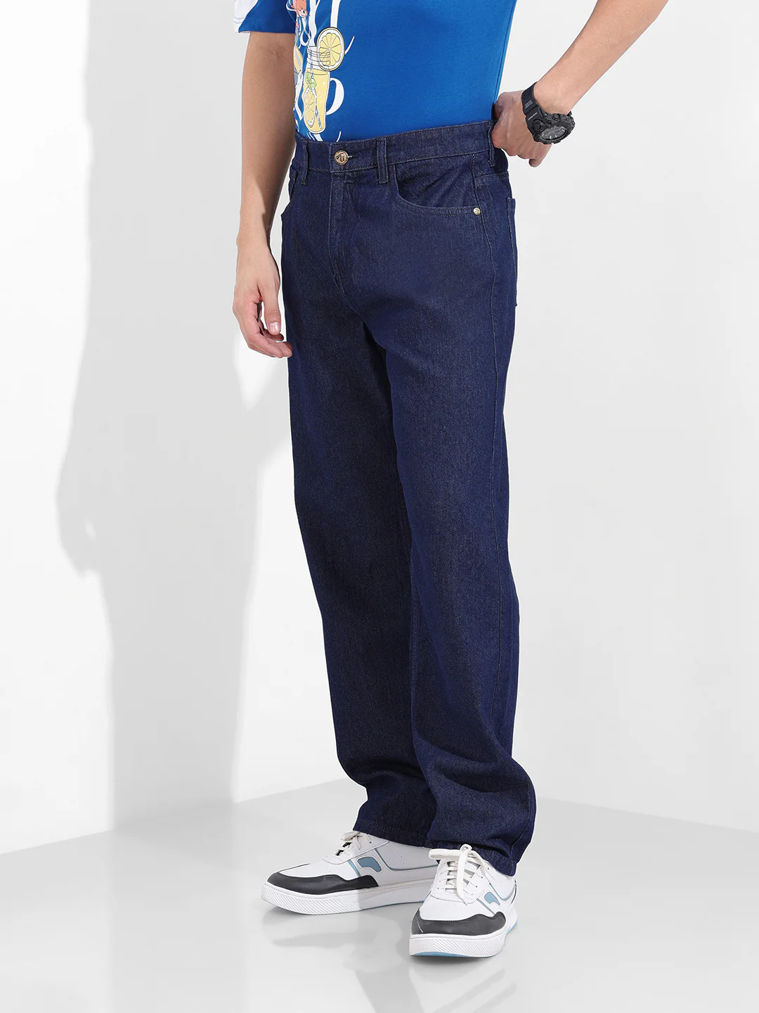 Men's Blue Relaxed Fit The Eternity Series Jeans - Image 2