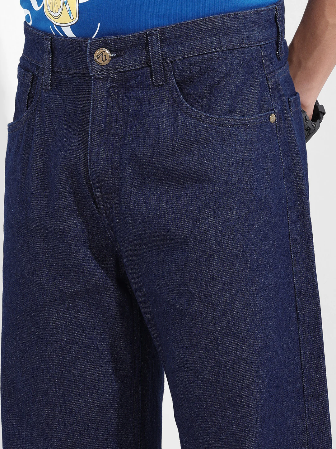 Men's Blue Relaxed Fit The Eternity Series Jeans - Image 5