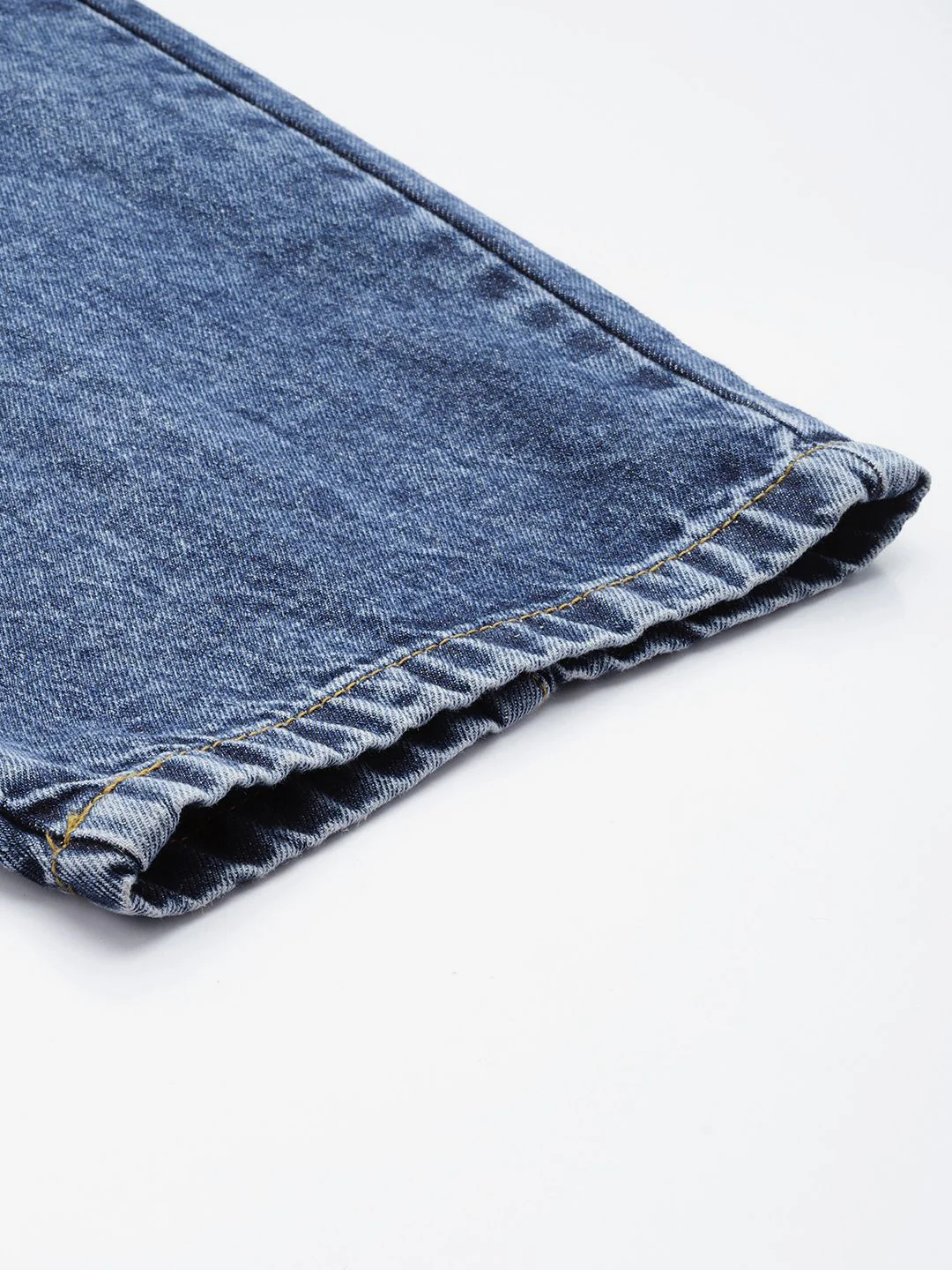 Men's Blue Skater Fit Solid Street Wear Jeans - Image 7