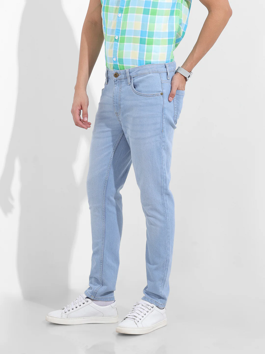 Men's Blue Slim Fit The Eternity Series Jeans - Image 2