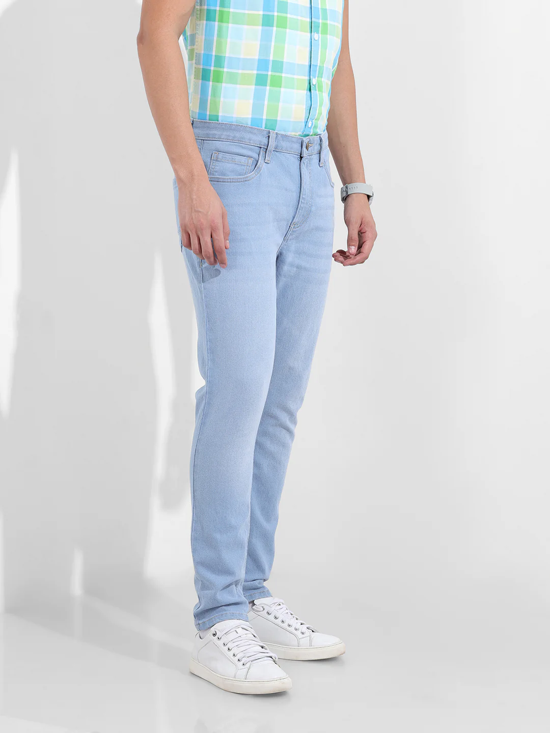 Men's Blue Slim Fit The Eternity Series Jeans - Image 3