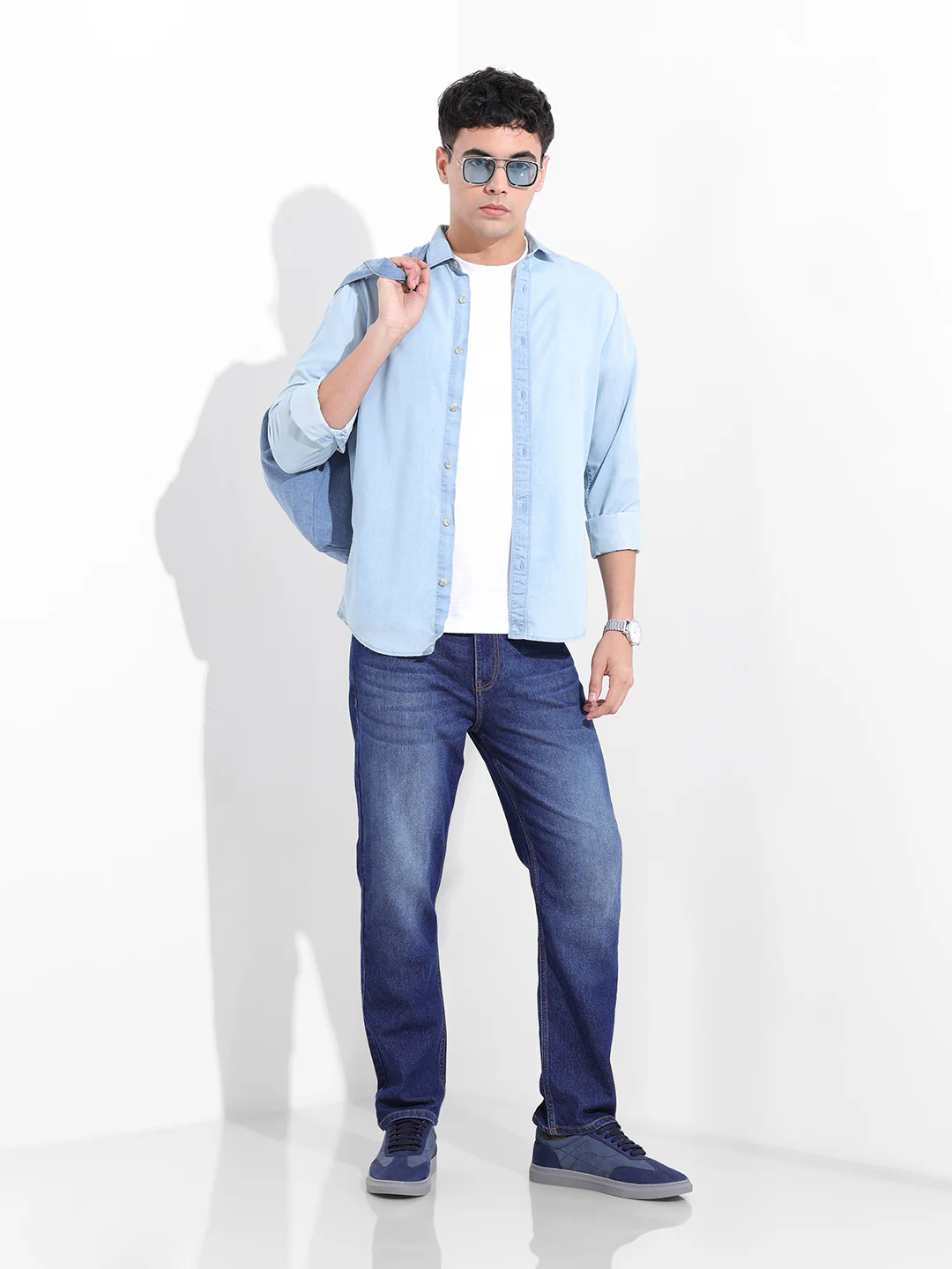 Men's Blue Slim Fit The Eternity Series Jeans - Image 2