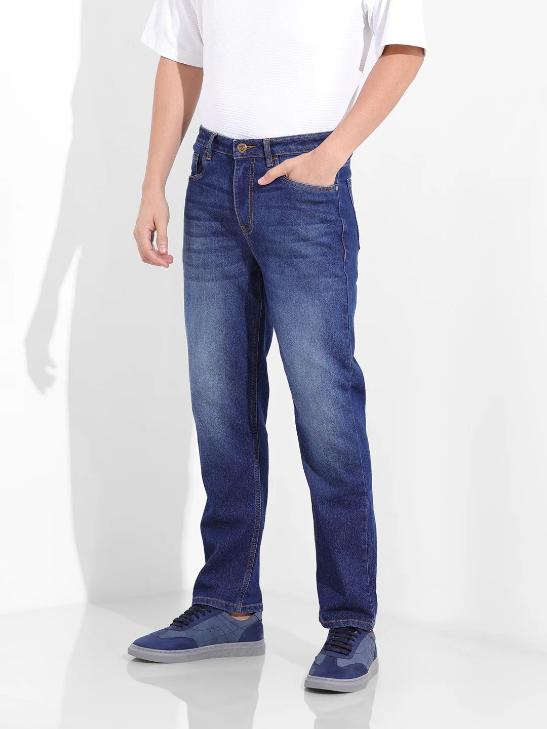 Men's Blue Slim Fit The Eternity Series Jeans - Image 3