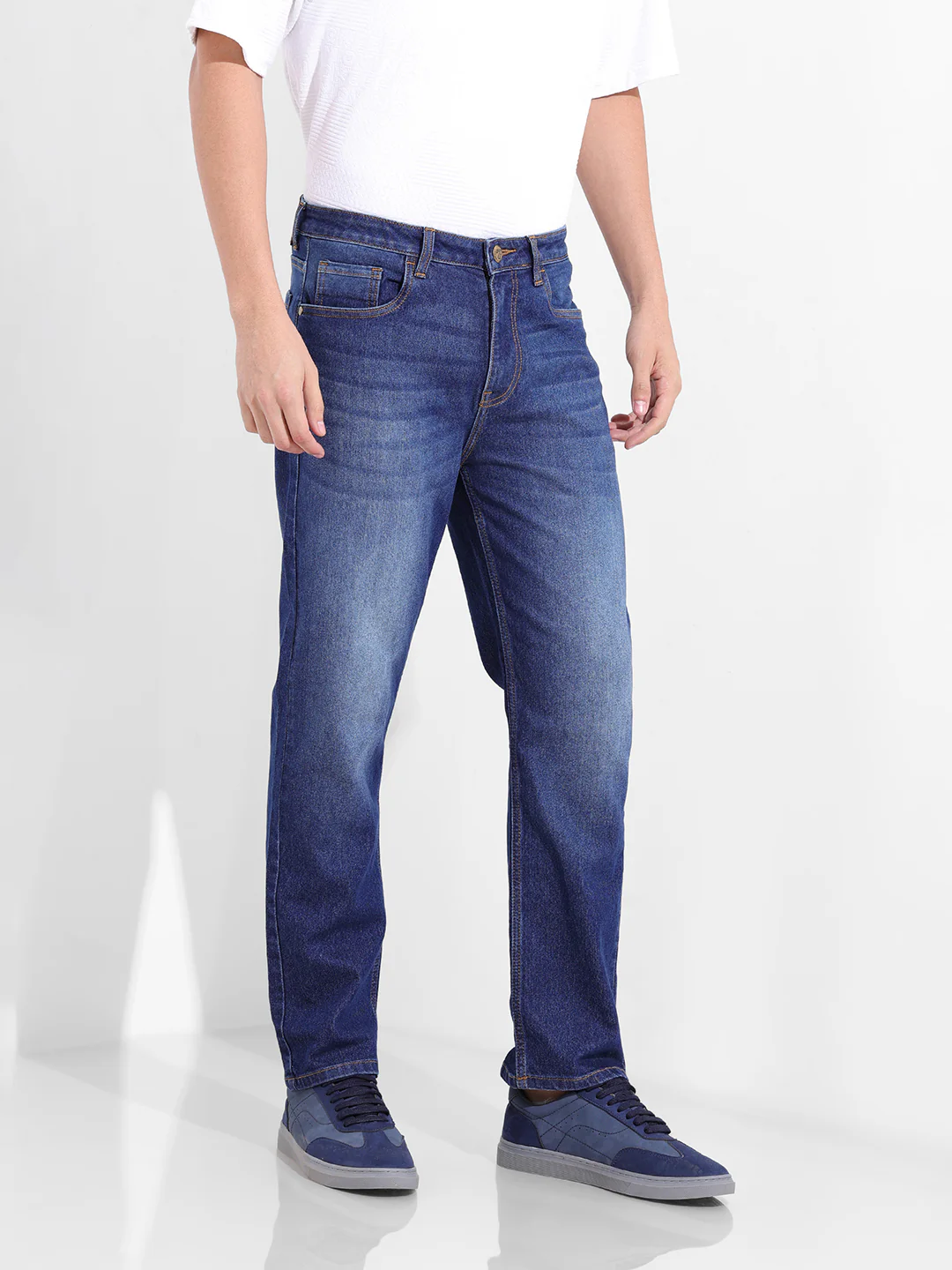 Men's Blue Slim Fit The Eternity Series Jeans - Image 4