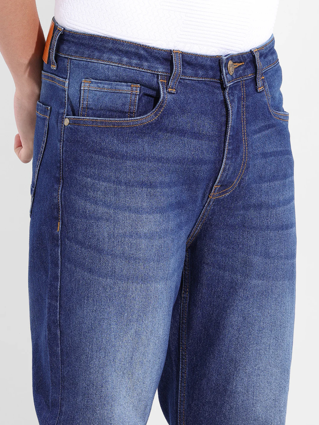 Men's Blue Slim Fit The Eternity Series Jeans - Image 5