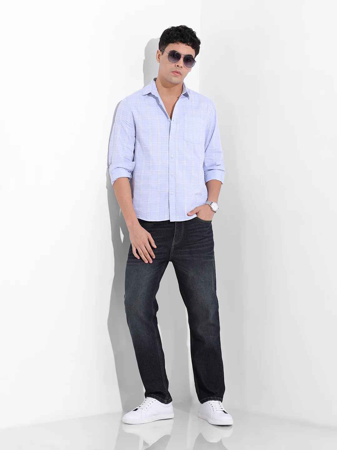 Men's Blue Slim Fit The Eternity Series Jeans - Image 2